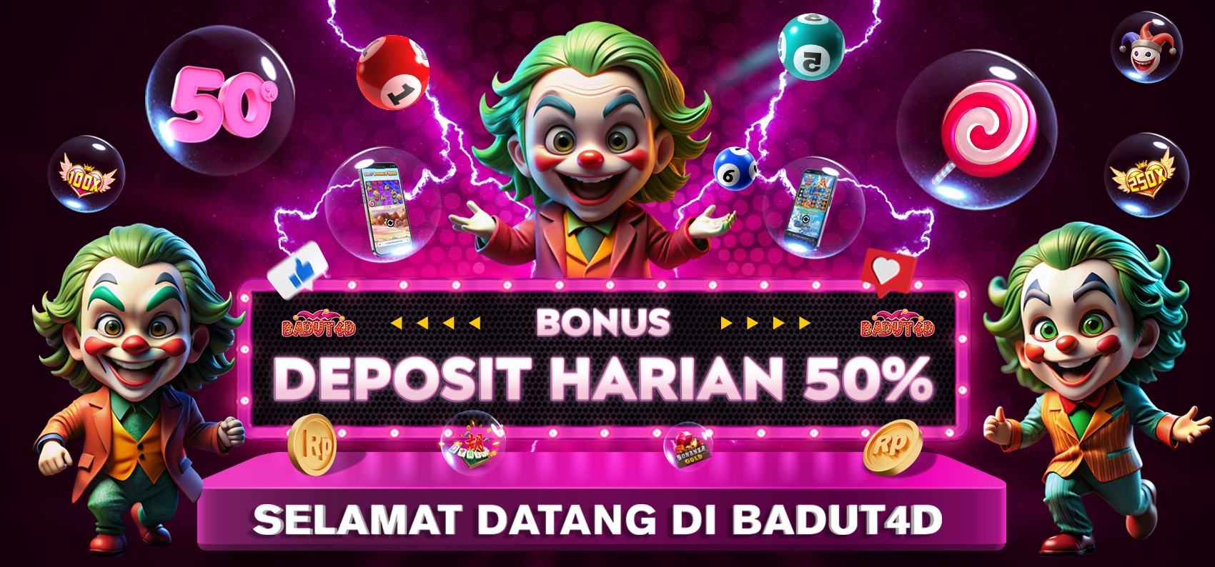 BONUS DEPOSIT HARIAN 50%